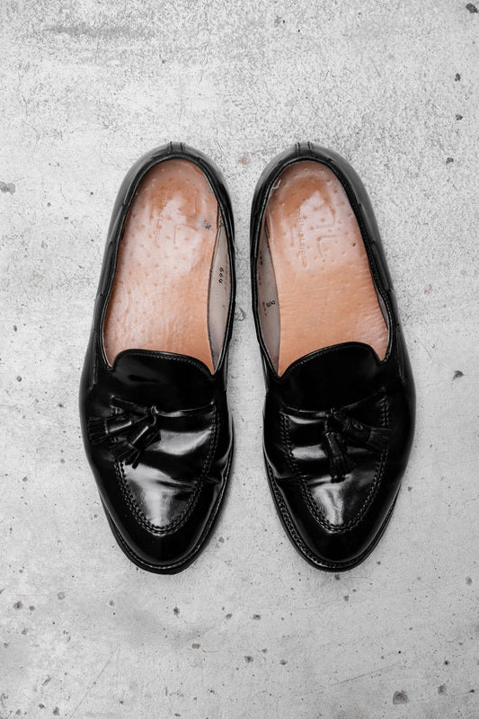 Alden Shoes Shell Cordovan 664 Tassel Loafers Ribbon Black Black Cordovan Tassel Loafers
