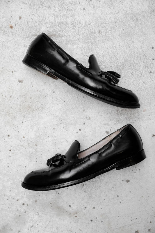 Alden Shoes Shell Cordovan 664 Tassel Loafers Ribbon Black Black Cordovan Tassel Loafers