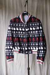 THOM BROWNE Joyce 2009F/W Pattern Blouson Jacket Made in USA Totem print short jacket