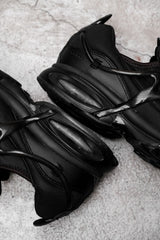 ナイキ エア クキニ トリプルブラック スニーカー フィッシュボーン ブラケット レトロスニーカー