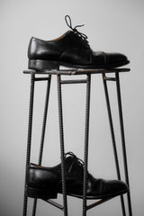 Unknown Military Style Leather Derby Shoes Vintage military style derby leather shoes