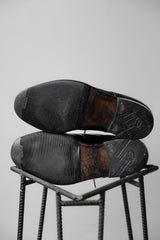 Unknown Military Style Leather Derby Shoes Vintage military style derby leather shoes