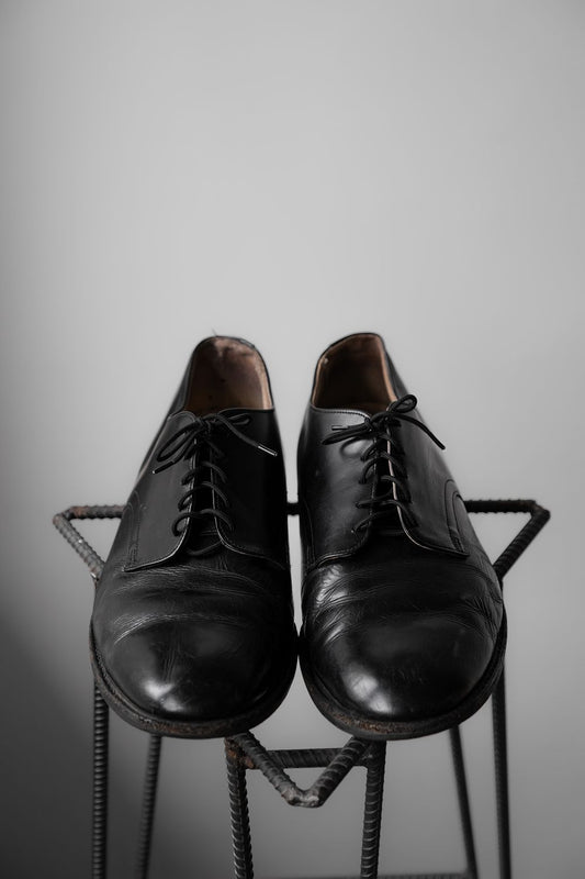 USNAVY 1995's Leather Service Shoes 1990s US Navy official leather shoes