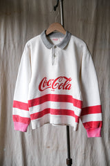 Coca Cola 90's Vintage Cropped Rugby Polo Shirt Coca Cola 90's Vintage Cropped Rugby Polo Shirt