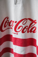 Coca Cola 90's Vintage Cropped Rugby Polo Shirt Coca Cola 90's Vintage Cropped Rugby Polo Shirt