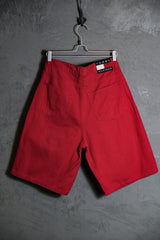 トミーヒルフィガー ヴィンテージ ルーズフィット バギーショーツ トミー ワイドツイル ワークショーツ レッド