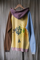 A Hope Hemp Regular Full Zip Hood Parka Japanese brand patchwork color block hooded jacket