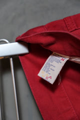 トミーヒルフィガー ヴィンテージ ルーズフィット バギーショーツ トミー ワイドツイル ワークショーツ レッド