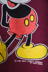 Disney Vintage Mickey Mouse Sweatshirt Made in USA Disney Vintage Mickey Mouse College T-shirt Made in USA