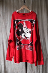 Disney Vintage Mickey Mouse Sweatshirt Made in USA Disney Vintage Mickey Mouse College T-shirt Made in USA