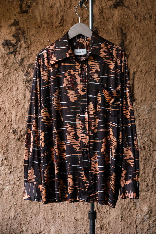 ヴィンテージ「プリンス・フェラーリ」ポイントカラーディスコシャツ