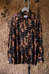 Vintage “Prince Ferrari” Point Collar Disco Shirt 古著 迪斯可尖領滌綸印花襯衫