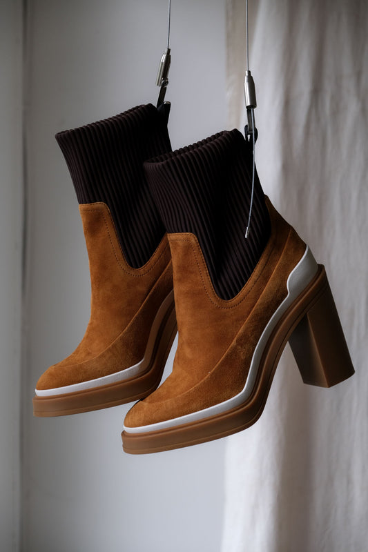 HERMES Bottine Vandale Suede Ankle Boots 愛馬仕 麂皮高跟短靴 全新品