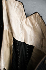 Vintage Wool Striped Buckle Work Pants 古著條紋羊毛巴黎扣工裝褲 後開衩