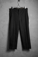 Vintage Wool Striped Buckle Work Pants 古著條紋羊毛巴黎扣工裝褲
