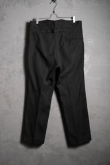 Vintage Wool Striped Buckle Work Pants 古著條紋羊毛巴黎扣工裝褲