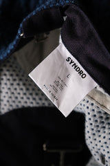 SYNDRO "Mackinaw" Jeep Coat - Sashiko Taiwan designer brand blue dyed diamond sashiko embroidery jeep coat