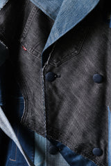 Levi's x Story Wear x 台湾の新進デザイナー Zhan Zongyou 「アップサイクリング」デニムコート リサイクルされた再構築デニムコート