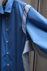 N.HOOLYWOOD 24AW コンパイルシャツ 尾花大輔 日本人デザイナーブランド ストライプ パッチワーク ルーズシャツ