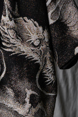 GrowthRing & Supply (GRS) REVERSIBLE JACQUARD KIMONO Hong Kong street brand dragon jacquard double-sided kimono jacket