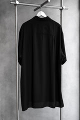 Yohji Yamamoto power of the WHITE shirt Arrange Collar Shirt 3 Yamamoto Yohji's line stand-up collar rayon shirt