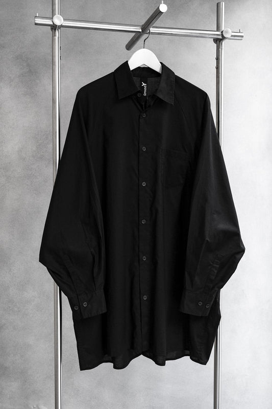 GROUND Y Yohji Yamamoto Cotton Oversized Shirt Yamamoto Yohji branch cotton loose long-sleeved shirt