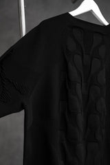 ノズルクイズホールガーメントセーター台湾デザイナーブランドラウンドネック立体ニットセーター