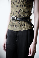 Western Style Buffalo Leather Buckle belt Western style buffalo leather single buckle belt (wide version)