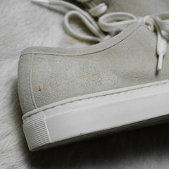Original Achilles Low Suede Gray Classic Little White Shoes Brand Suede Low Slipper Light Gray