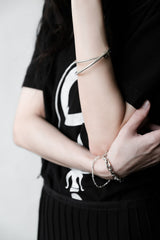 Minimalist Bead Chain 999 Silver Bracelet
