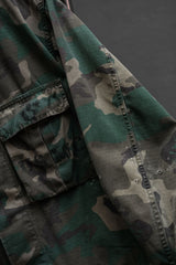 USMC ヴィンテージ ウッドランド カモ ジャングル ジャケット 米海兵隊 ウッドランド カモフラージュ フィールド シャツ ジャケット