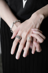 Parallel Flow 999 Silver Ring