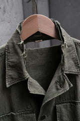 USARMY 1940年代 M-43 HBTジャケット 米軍支給の13星ボタンヘリンボーンフィールドシャツジャケット