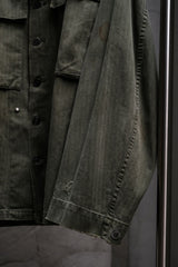 USARMY 1940年代 M-43 HBTジャケット 米軍支給の13星ボタンヘリンボーンフィールドシャツジャケット