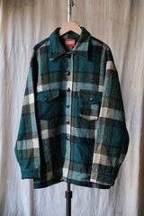 1970年代「AK-JAK」ヴィンテージウールチェックシャツ 1970年代ヴィンテージウールチェックシャツ