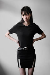 Chrome Hearts VネックTシャツ Chrome Hearts Vネック エラスティック スリムトップ 日本製