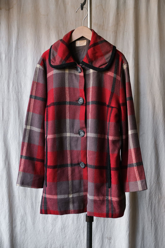 Pendleton 1950’s Vintage Women’s Wool Plaid Coat 50年代羊毛格紋女士大衣