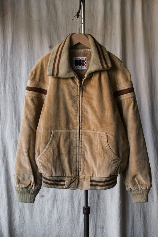 1970’s “WILLIAM BARRY” Corduroy Bomber Jacket 70年代古著燈芯絨翻領夾克 TALON拉鏈 絨毛內裏