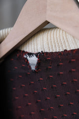 1970's Japanese Vintage Wool Button-up Jacket Japanese vintage coral orange wool stand collar jacket with silk lining