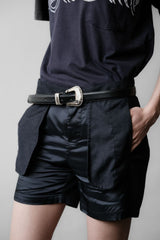 エンジニアードガーメンツ プリントポケットTシャツ ネイビー 日本のデザイナーブランド プリントポケットショートTシャツ アメリカ製