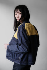 ”SAFE” European Vintage Moleskin Work Jacket 古著歐洲工裝 鼴鼠皮拼接斜紋布工作夾克