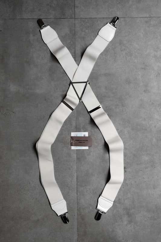 COMME des GARÇONS HOMME PLUS Suspenders 川久保玲男裝主線 米白寬版吊帶