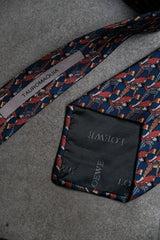 LOEWE Tauromaquia Pattern Silk Tie 羅意威 滿版印花絲質領帶 西班牙製