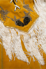 Marilyn Tanner Vintage Velvet Embroidered Tassel Western Pullover 天鵝絨流蘇刺繡西部綁帶套頭衫