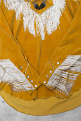 Marilyn Tanner Vintage Velvet Embroidered Tassel Western Pullover 天鵝絨流蘇刺繡西部綁帶套頭衫