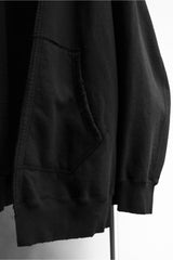 ANCELLM Over Sweat Coat Hoodie 日本設計師品牌 無拉鏈寬鬆作舊連帽外套