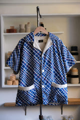 1960年代の「シアーズ」テリークロス カバナ ビーチ シャツ。1960年代のオリジナル ヴィンテージ テリークロス ビーチ シャツ。