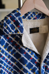 1960年代の「シアーズ」テリークロス カバナ ビーチ シャツ。1960年代のオリジナル ヴィンテージ テリークロス ビーチ シャツ。