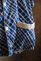 1960年代の「シアーズ」テリークロス カバナ ビーチ シャツ。1960年代のオリジナル ヴィンテージ テリークロス ビーチ シャツ。