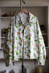 1970's Green Giant Printed Coach Jacket Original vintage Green Giant Printed Coach Jacket